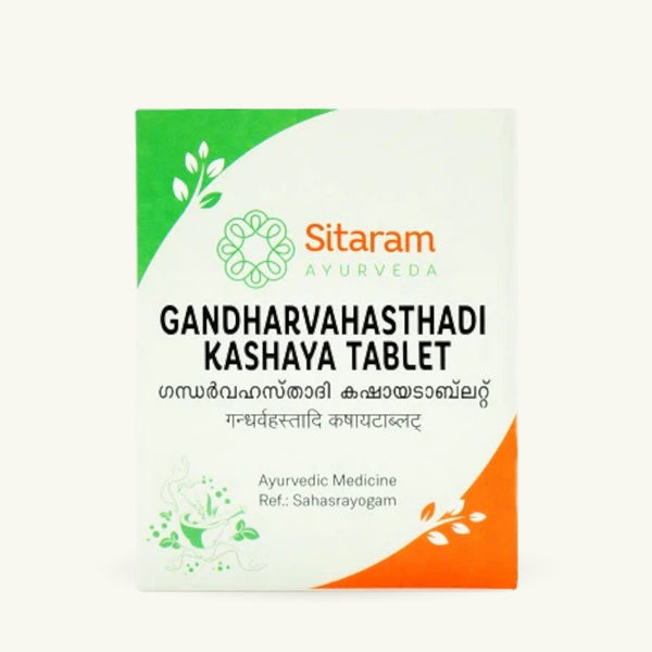 Sitaram Ayurveda, Gandharvahasthadi Kashayam comprimés, 50 comprimés, complement ayurvedique
